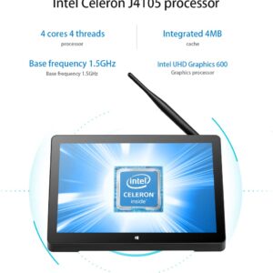 FCHJJ Pipo X10S Mini PC 10.1 inch IPS1920*1280 Intel Celeron J4105 Quad Core 6G RAM 64G ROM Tablet PC BT WiFi RS232 4*USB 3.0 POE