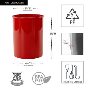 Reston Lloyd Multipurpose Utensil/Crock Holder, Small/Short Crock, Red