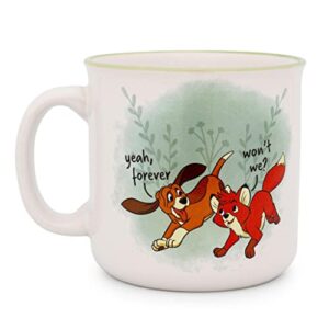 disney fox and the hound "friends forever" ceramic camper mug | holds 20 ounces