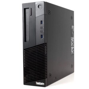 Lenovo Desktop Computer, Intel i5 Processor, 32GB RAM, 500GB SSD, 4TB HDD, WiFi, Bluetooth, USB 3.0, PS/2, Display Port, VGA, Audio, Ethernet, PCIe Slots, Windows 10 Pro