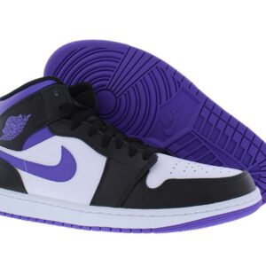 Nike Jordan Mens Air Jordan 1 Mid 554724 095, Black/Dark Iris-white, Size 11