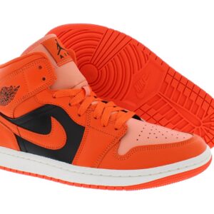 Jordan Womens WMNS Air Jordan 1 MID SE DM3381 600 Orange/Black - Size 6.5W