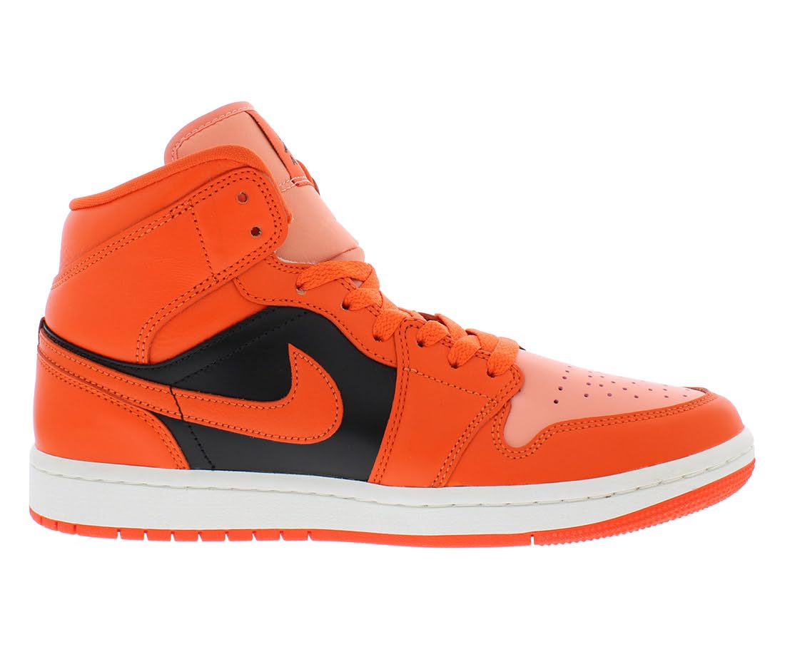 Jordan Womens WMNS Air Jordan 1 MID SE DM3381 600 Orange/Black - Size 6.5W