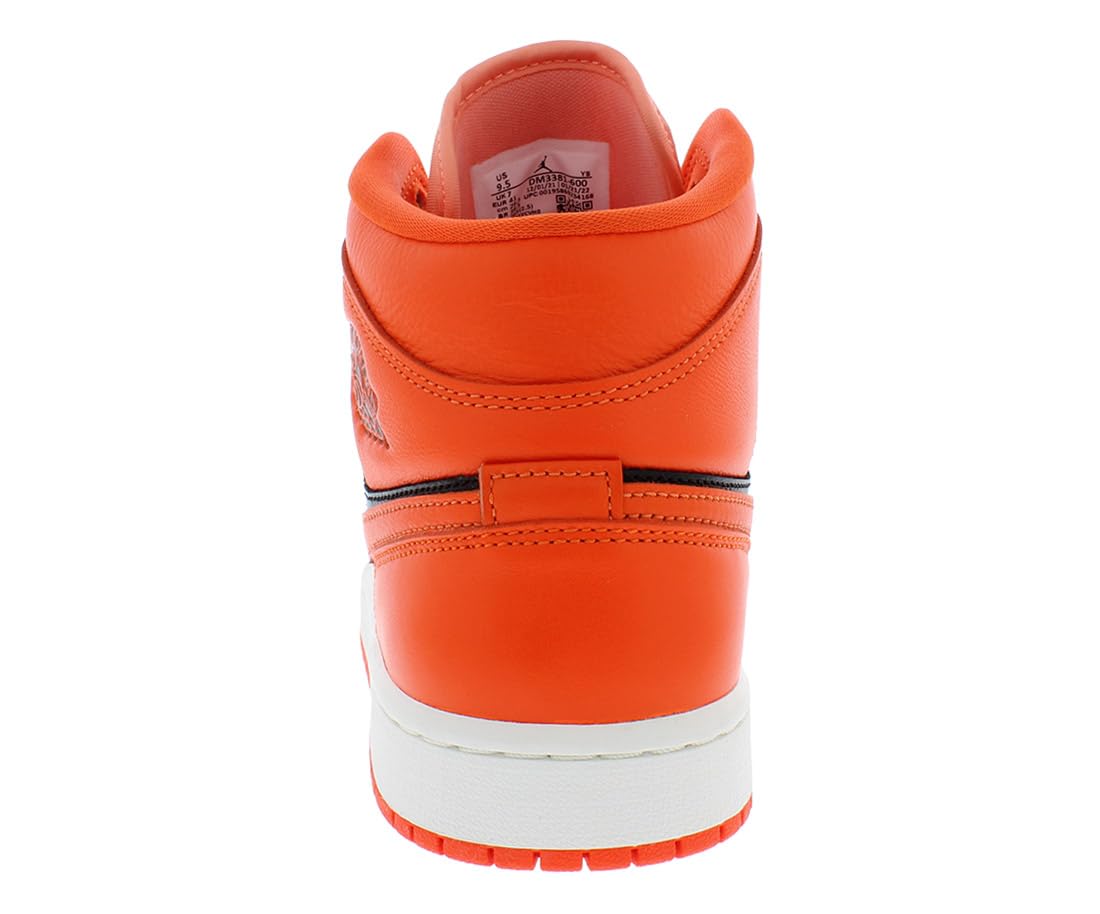 Jordan Womens WMNS Air Jordan 1 MID SE DM3381 600 Orange/Black - Size 6.5W