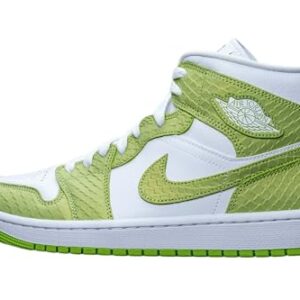 Jordan Womens WMNS Air 1 Mid SE DV2959 113 Green Python - Size 6.5W