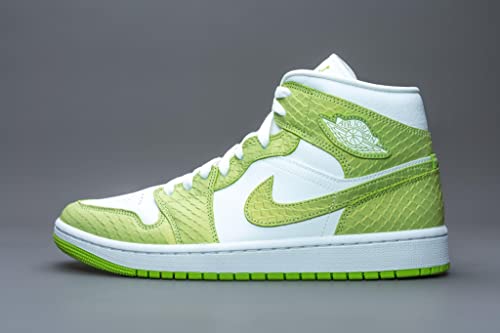 Jordan Womens WMNS Air 1 Mid SE DV2959 113 Green Python - Size 6.5W