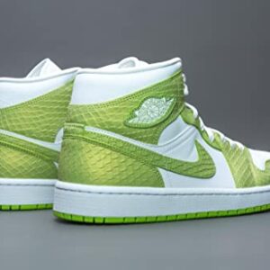 Jordan Womens WMNS Air 1 Mid SE DV2959 113 Green Python - Size 6.5W