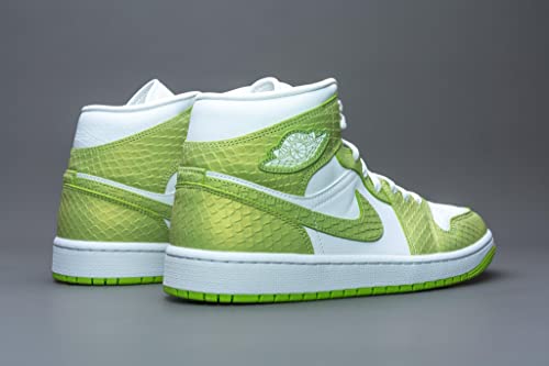 Jordan Womens WMNS Air 1 Mid SE DV2959 113 Green Python - Size 6.5W