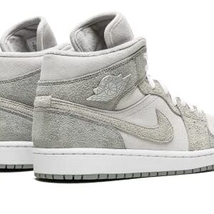 Jordan Womens WMNS Air Jordan 1 MID SE DO7139 002 Grey Fleece - Size 6.5W