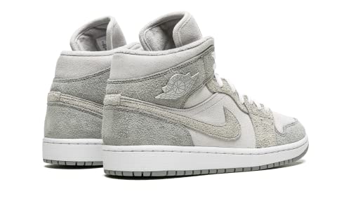 Jordan Womens WMNS Air Jordan 1 MID SE DO7139 002 Grey Fleece - Size 6.5W