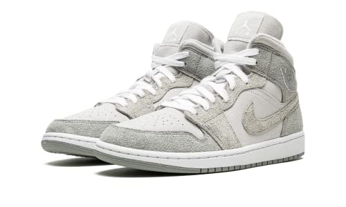 Jordan Womens WMNS Air Jordan 1 MID SE DO7139 002 Grey Fleece - Size 6.5W