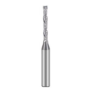 hozly spiral router bits up&down compression bit 1/8 inch cutting diameter, 1/4 inch shank hrc55 solid carbide cnc end mill for wood carving engraving grinding