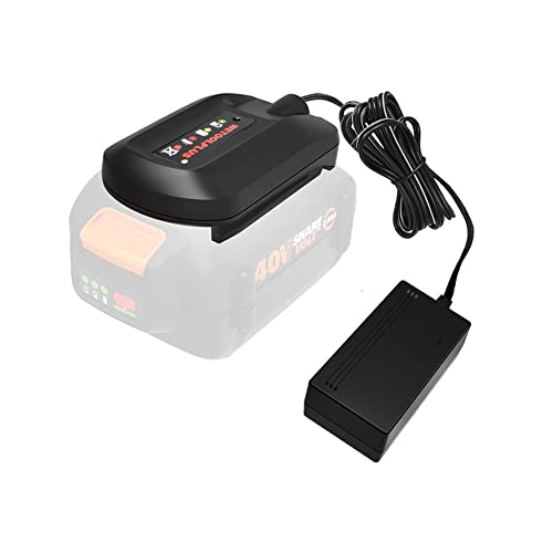 WETOOLPLUS WA3747 40v MAX Lithium Ion Battery Charger for Worx WA3580 Battery