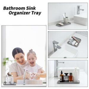 MicoYang Silicone Kitchen Sink Organize Tray and Dish Drying Mat for Multiple Usage