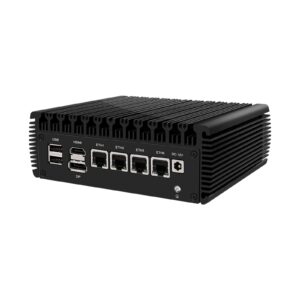 MOGINSOK 2.5GbE Micro Firewall Appliance Mini PC Intel Celeron N5105 4xIntel I225-V 2.5G LAN VPN Router PC 16GB DDR4 256GB M.2 NVMe SSD AES-NI HDMI 2.0 DP