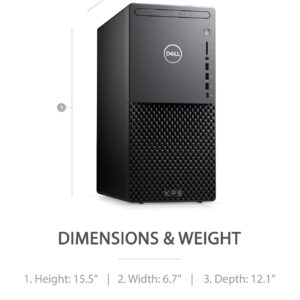 Dell Newest XPS 8940 Business Desktop, Intel Core i7-11700, 64GB DDR4 RAM, 1TB SSD, Wired Keyboard and Mouse Combo, DP, HDMI, DVD-RW, Killer Wi-Fi 6, Bluetooth, Windows 11 Pro, Black