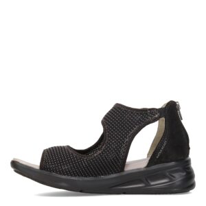 jbu by jambu women's margot-wide sport sandal, black snake, 8.5