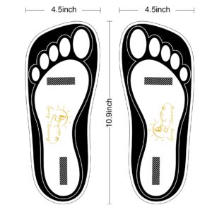 120 Pairs(240 Feets) Disposable Black Tanning Feet Pads Sunless Airbrush Spray Tent Protect Foot Shaped Spray Tan Sandals