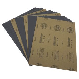 autkerige 9 x 11 inch sandpaper,400 grit wet dry sanding sheets,15pcs premium silicon carbide sand paper for wood metal ceramic or auto polishing and scratches removing