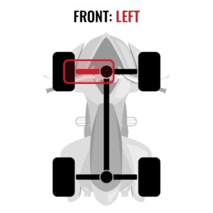 Sixity XTA Front Left Axle compatible with Can-Am Maverick Trail 1000 DPS 1000R 800 800R 2018-2021