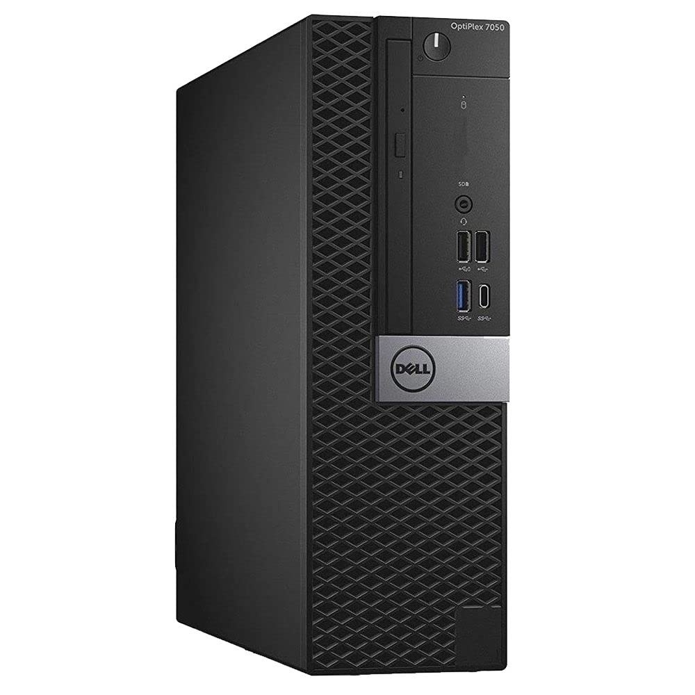 Dell 7050 SFF Desktop Intel i7-6700 UP to 4.00GHz 32GB DDR4 New 1TB NVMe SSD + 2TB HDD Built-in AX200 Wi-Fi 6 BT Dual Monitor Support Wireless Keyboard and Mouse Win10 Pro (Renewed)