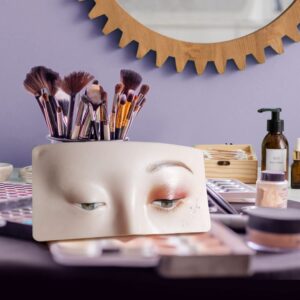 Makeup Practice Face, Bueuo 3 Pcs Makeup Practice Board Makeup Mannequin Face 3D Realistic Pad for Makeup Artist Makeup Beginner Self-taught or Professional Enthusiasts