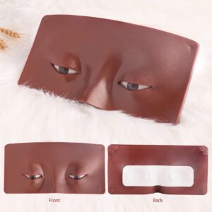 Makeup Practice Face, Bueuo 3 Pcs Makeup Practice Board Makeup Mannequin Face 3D Realistic Pad for Makeup Artist Makeup Beginner Self-taught or Professional Enthusiasts