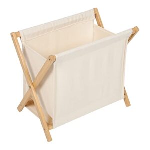 wood laundry hamper sorter cart folding large laundry hamper bamboo laundry baskets with stand for blankets clothes pillows towels baby nursery wood x- frame laundry hamper