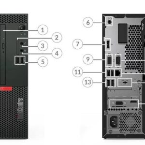 Lenovo Newest ThinkCentre M70c Business Desktop, Intel 8-Core i7-10700F, 32GB RAM 1TB SSD 1TB HDD, AMD Radeon 520 Graphics GDDR5, HDMI, DVD, Serial Port, Windows 10 Pro (11GJS00B00)