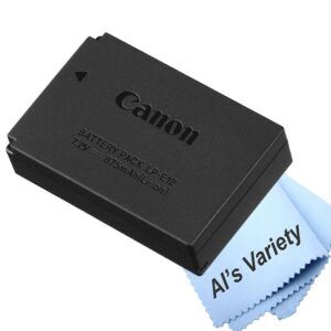 canon lp-e12 lithium-ion battery pack for canon eos eos m m2 m10 m50 m100 m50 mark ii m200 rebel sl1 camera(bulk packaging)