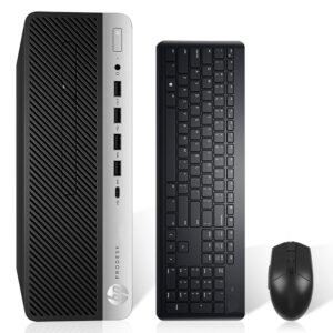 hp prodesk 600 g3 sff desktop computer inter i7-7700 up to 4.20ghz 32gb ddr4 new 1tb nvme ssd built-in ax210 wi-fi 6e bt hdmi dual monitor support wireless keyboard and mouse win10 pro (renewed)