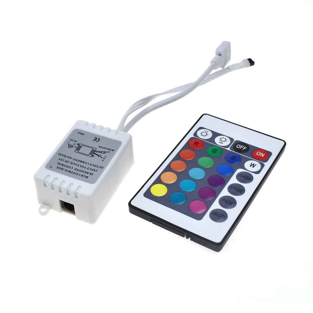 24 Button LED Light Controller RGB 12v Dimmer for 5050 3528