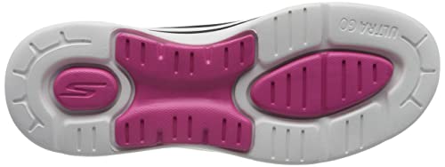 Skechers Woman Go Walk Arch Fit-Wild Energy 124867 Black/Hot Pink US Size 10.