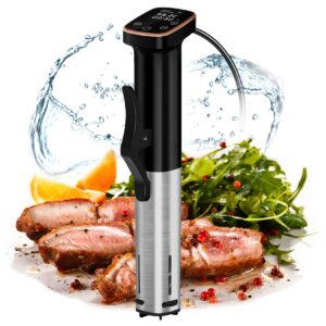 sixfivsevn sous vide cooker, sous vide machine 1100 w, immersion circulator precisional cooker with touch control, accurate temperature, ultra-quiet, ipx7 waterproof, fast heating and time control