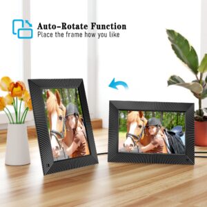 Digital Picture Frame Blviit 10.1 inch HD Touch Screen electronic Digital WiFi Photo Frames 2.4GHz Photos Frame with 16GB Storage to Share Photo via APP TF Card Email Gift Cloud for Friends and Family