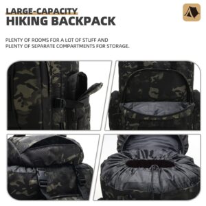 King'sGuard 100L Camping Hiking Backpack Molle Rucksack Military Camping Backpacking Daypack