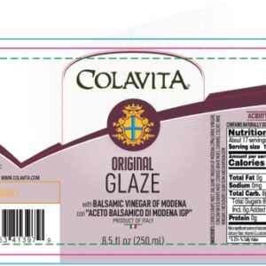 Colavita Balsamic Glaze - Italian Import Squeeze Bottle, Perfect for Enhancing Flavors, 8.5 Fl Oz (Pack of 1)