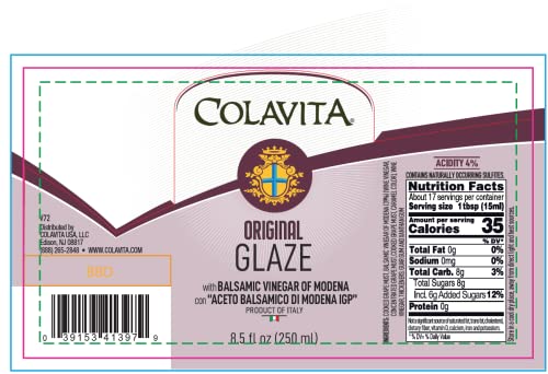 Colavita Balsamic Glaze - Italian Import Squeeze Bottle, Perfect for Enhancing Flavors, 8.5 Fl Oz (Pack of 1)