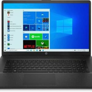 HP 2023 Newest 17.3 FHD IPS Laptop Intel 4-Core i7-1165G7 Intel Iris Xe Graphics 32GB RAM DDR4 1TB NVMe SSD HDMI WiFi AX BT5.0 USB-C Webcam Starry Black Windows 10 Home w/RE Accessories