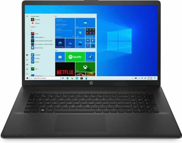 HP 2023 Newest 17.3 FHD IPS Laptop Intel 4-Core i7-1165G7 Intel Iris Xe Graphics 32GB RAM DDR4 1TB NVMe SSD HDMI WiFi AX BT5.0 USB-C Webcam Starry Black Windows 10 Home w/RE Accessories