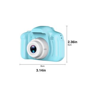 eDealz Full 1080P Kids Selfie HD Compact Digital Photo and Video Rechargeable Camera with 32GB TF Card & 2" LCD Screen and Micro USB Charging Drop Proof Blue (Blue)