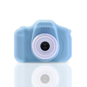 eDealz Full 1080P Kids Selfie HD Compact Digital Photo and Video Rechargeable Camera with 32GB TF Card & 2" LCD Screen and Micro USB Charging Drop Proof Blue (Blue)