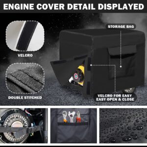 Autolion Generator Cover Waterproof Universal Thicken 300D Polyester 26 x 20 x 20 inch - for Most Generators 5000-10000 Watt, Black