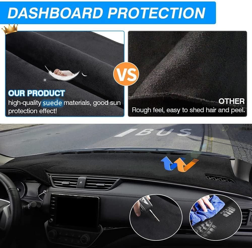 Cartist Custom Fit for Dash Cover Toyota Tacoma 2005-2015 Dashboard Cover Mat Non-Slip Pad Carpet Sunshield Protector