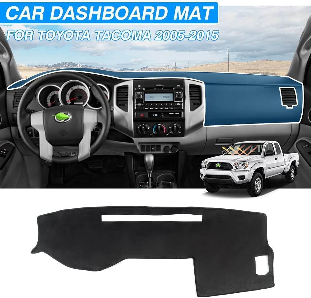 Cartist Custom Fit for Dash Cover Toyota Tacoma 2005-2015 Dashboard Cover Mat Non-Slip Pad Carpet Sunshield Protector