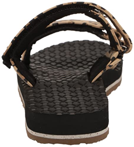 Volcom Women's ECO Recliner Slide Sandal, Leopard, 9