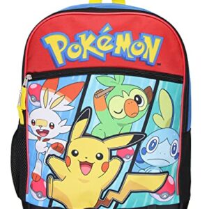 Pokemon Sword and Shield Starters Molded Bottom 16" Backpack