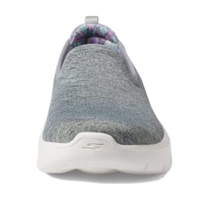 Skechers Women's GO Walk Flex-Clever View Sneaker, Gray, 5