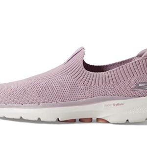 Skechers Women's GO Walk 6-Stunning View Sneaker, Mauve, 9