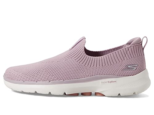 Skechers Women's GO Walk 6-Stunning View Sneaker, Mauve, 9